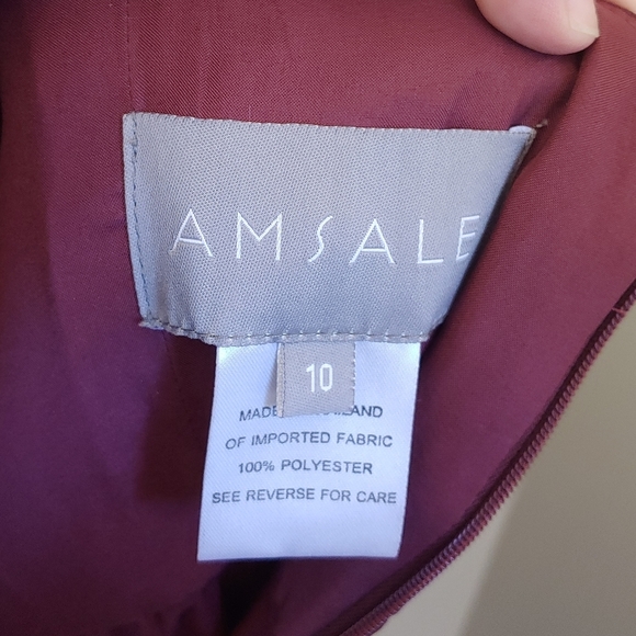 Amsale Red Sleeveless Sweetheart Gown for Weddings - Picture 7 of 7